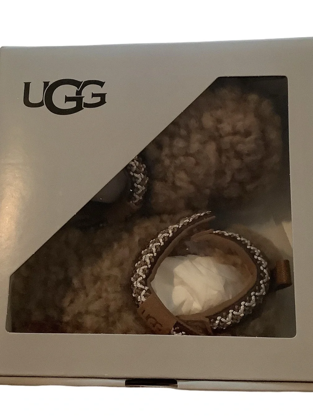 UGG Baby Tasman Maxi Curly Slippers New In Box